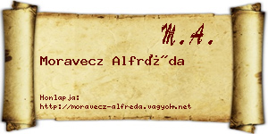 Moravecz Alfréda névjegykártya